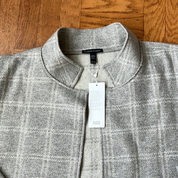 NEW! Beautiful Eileen Fisher Boxy Wool-Blend Jacket sz XL - Picture 2 of 9
